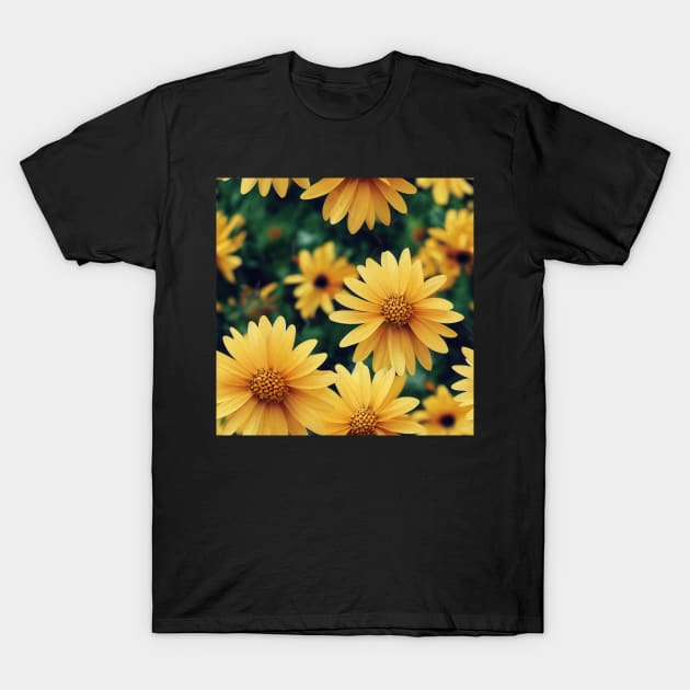 A Thousand Yellow Daisies - Pattern T-Shirt by Fenay-Designs